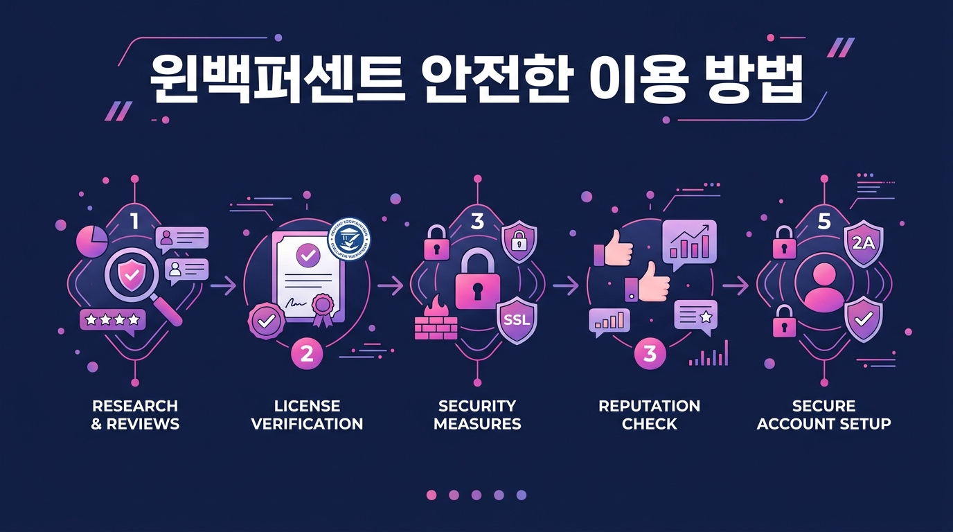 윈백퍼센트 안전한 이용 방법